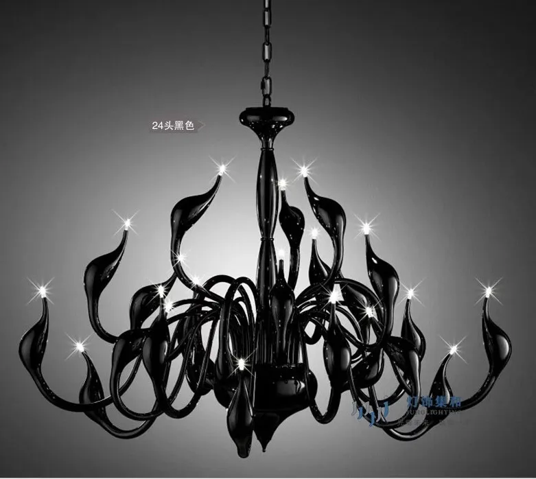 black pendant light 24 lights