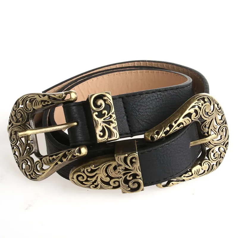 Stylish Women Lady Adjustable Metal Waistband Waist Belt Double/Single