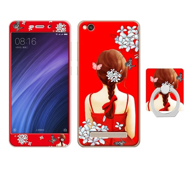 xiaomi redmi 4a case cover glass screen protector  (20)