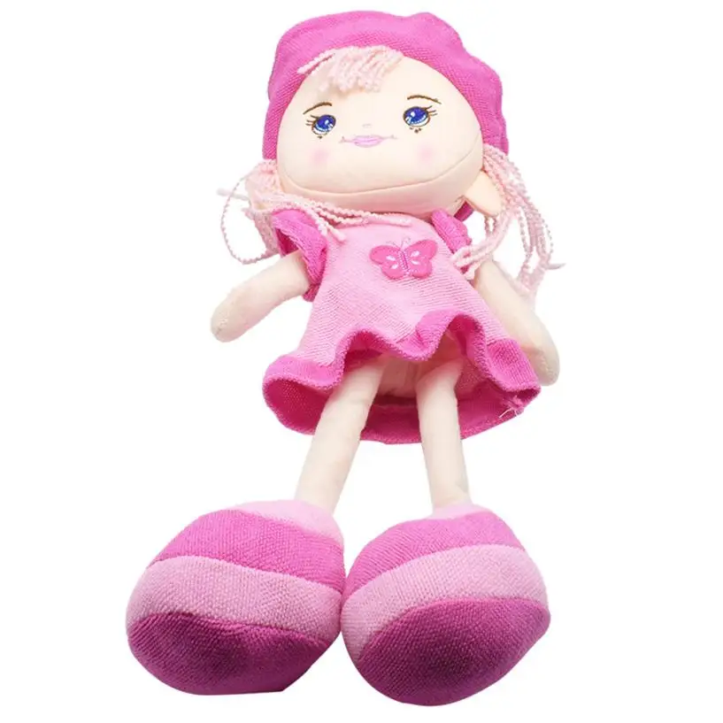 

CHAMSGEND Plush Toy Cute Dolls Soft Lifelike Cloth Dolls Baby's Little Partner Stuffed Toy
