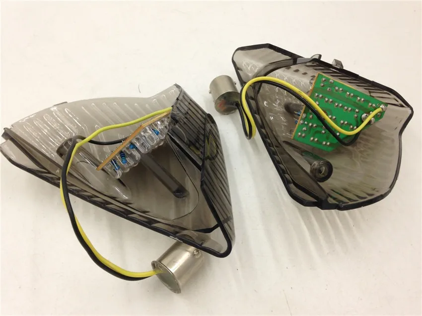 

Aftermarket free shipping motorcycle parts Motorcycle Smoke Led Signal Tail Light Cover For Suzuki Gsx-R 1000 2005 2006