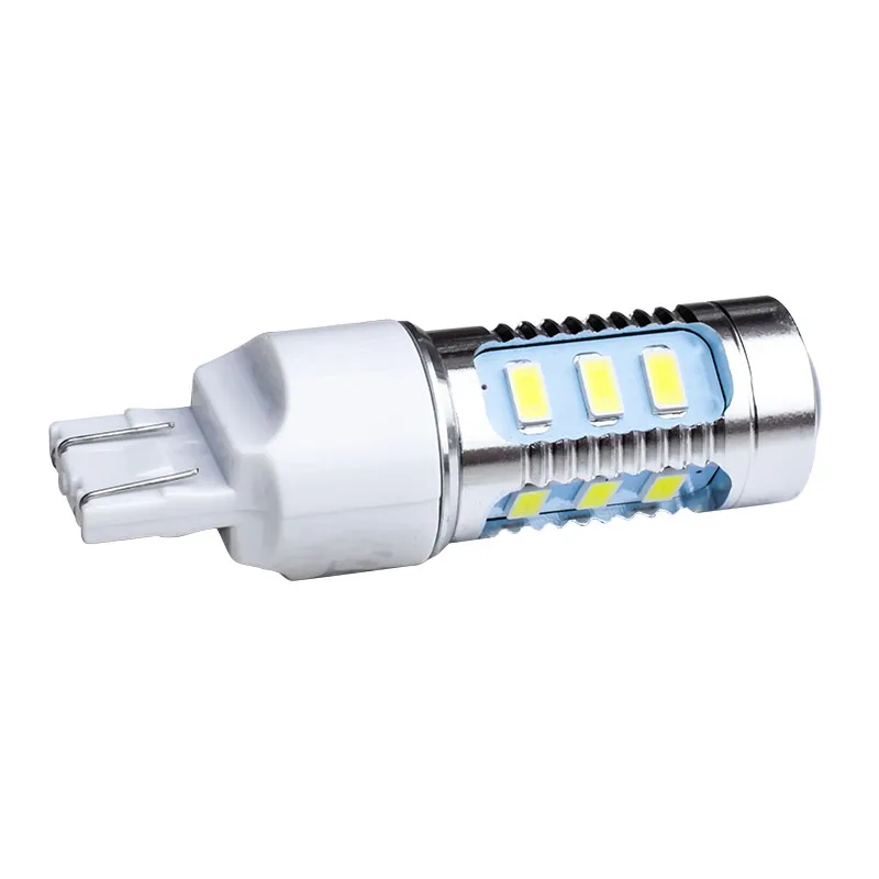 2 шт. T20 7443 7515 W21/5 W 15 W SMD 5630 5730 светодиодный автомобиль хвост лампы 21/5 Вт стоп-сигналы Авто Противотуманные огни поворотники белый цвет красный, желтый 12V