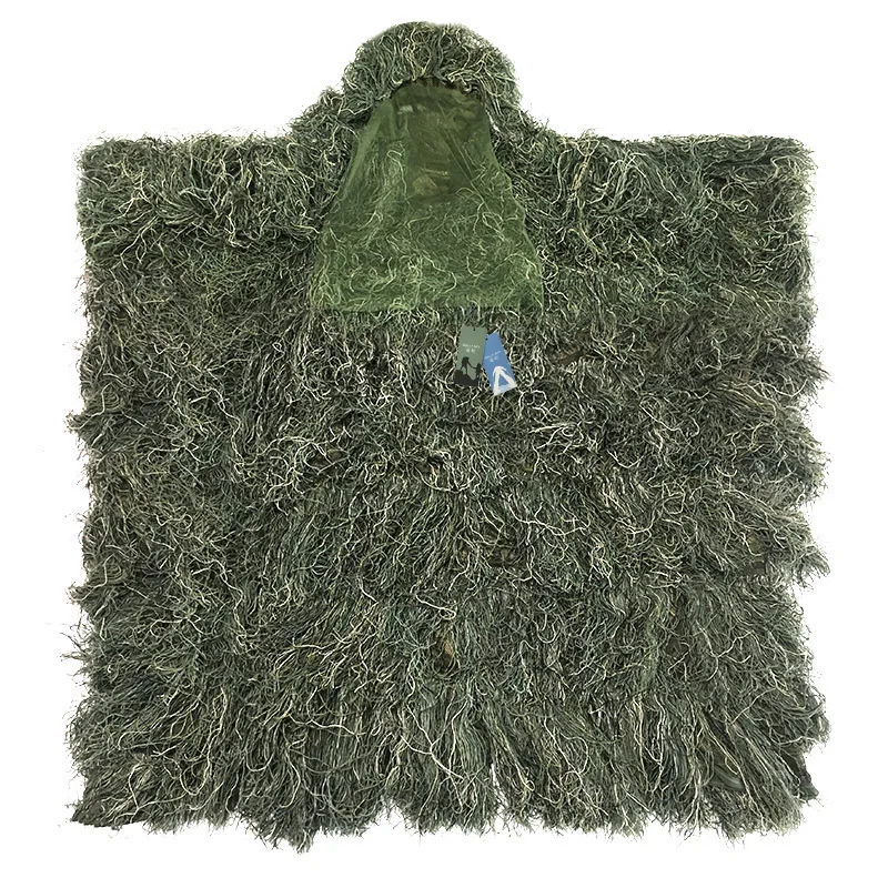 

Men Hunting Ghillie Poncho Tactical Sniper Ghillie Military Poncho Suit Woodland Sniper Birdwatching Shooting Activities Poncho