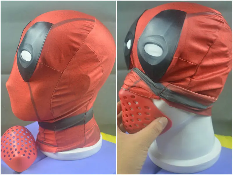 

high quality classical Cosplay deadpool Faceshell with deadpool mask halloween deadpool costume props