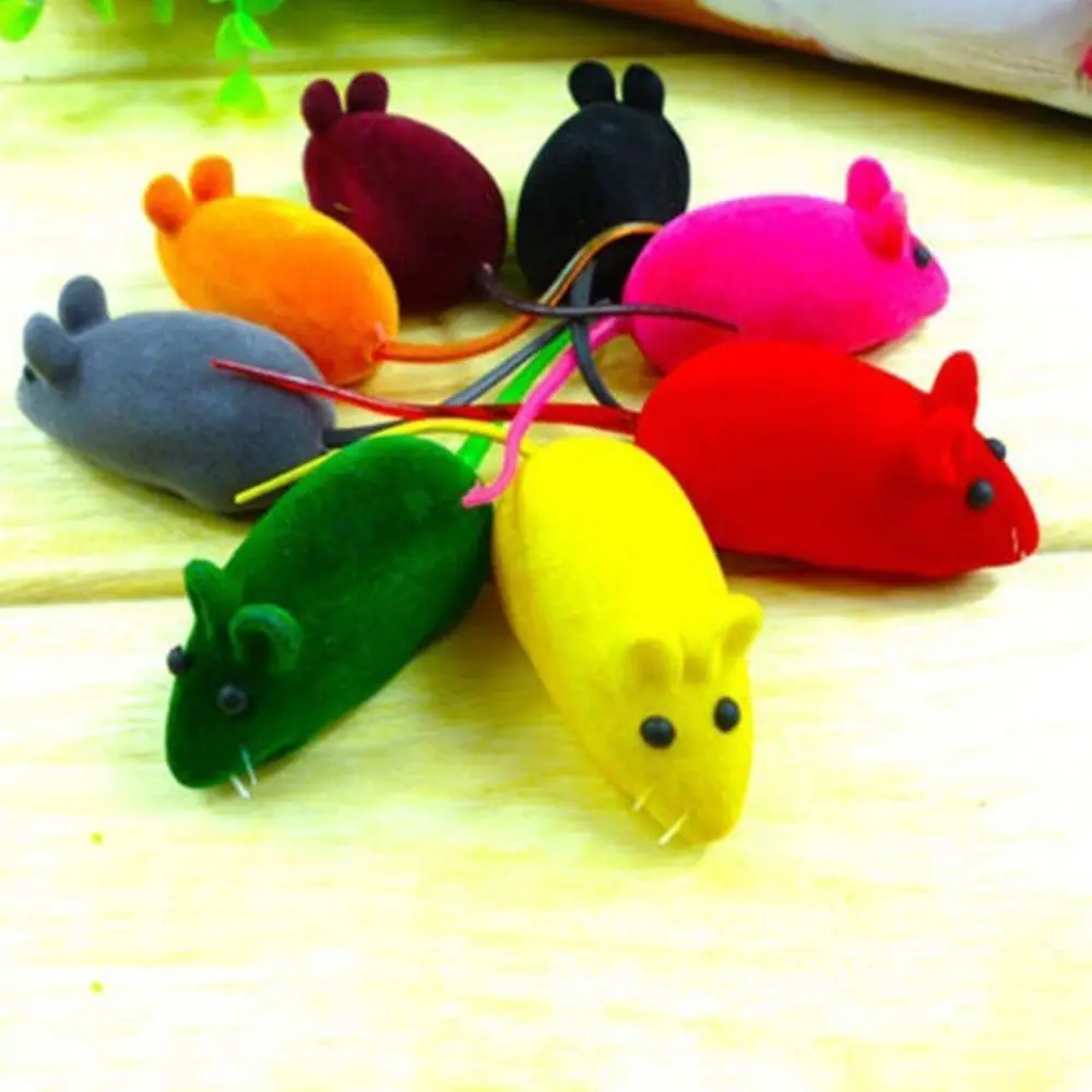 Cute Little Mouse Cats Animal Toys Squeak Noise Sound Rat Playing Toys