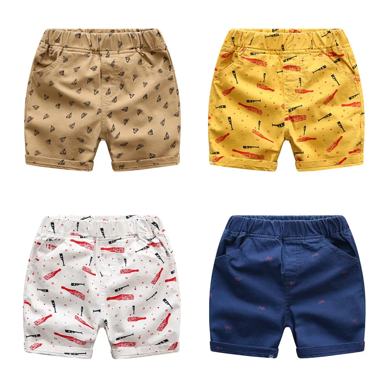 

BibiCola Boys Summer Clothes Kids Shorts Pants Cotton Baby Boys Shorts Elastic Beach Shorts Kids Summer Trousers