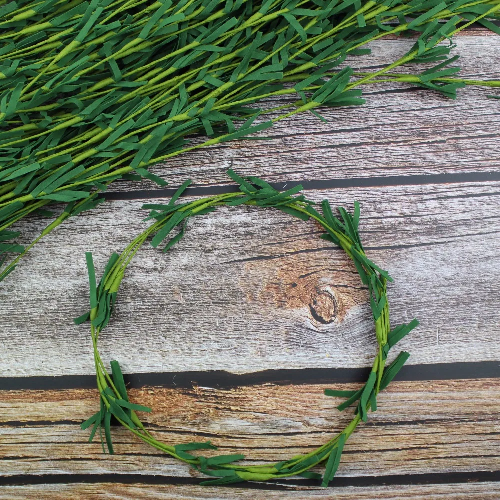 

20PCS Green Leaf Rattan DIY Scrapbooking Decorative Wreath Decoration for Home Garden Wedding Birthday Party Decoration Supplies
