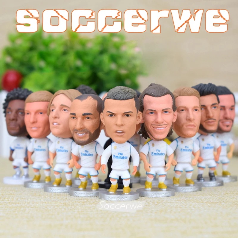12PCS + Display Box Soccer Real Madrid Player Star Figurine 2.5 12PCS + Display Box Soccer Real Madrid Player Star Figurine 2.5