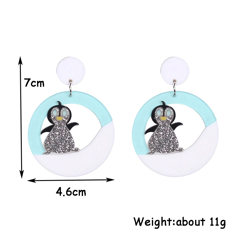 Donarsei милый пингвин кот акриловые серьги для женщин ацетат полый Маяк самолет животное висячие серьги ювелирный подарок