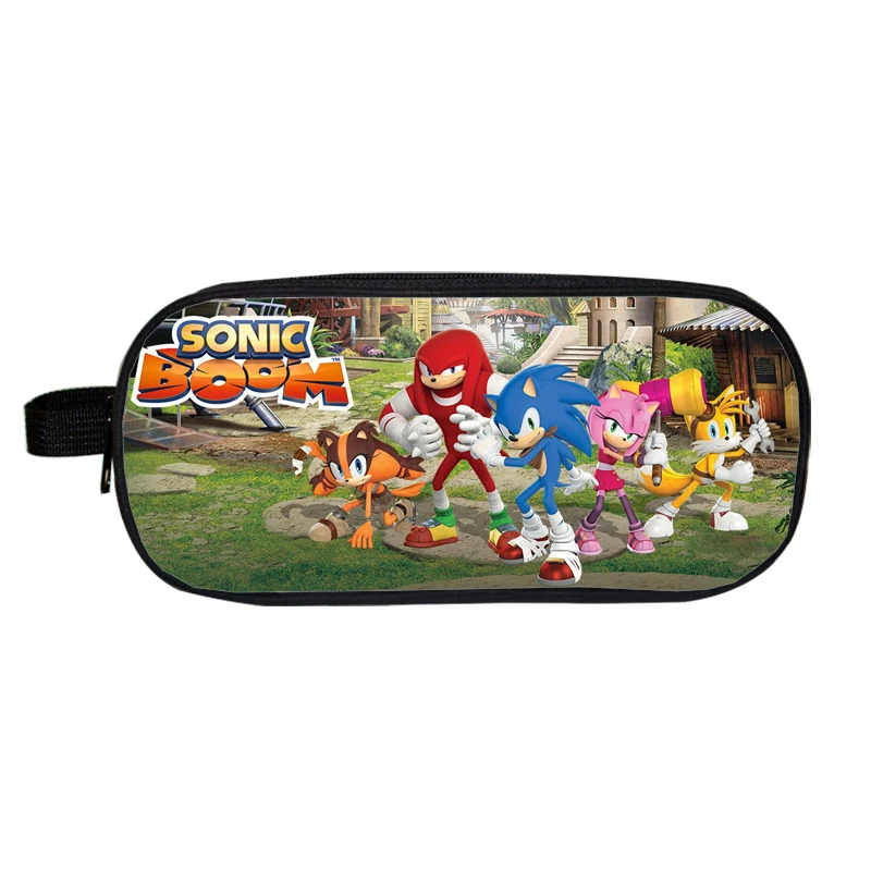 Anime Pokemon Mario Sonic Boom Pencil Holder Boys Girls School Case Kids Cases Cartoon Pikacun Bag Material Escolar Lapices Free Shipping Worldwide
