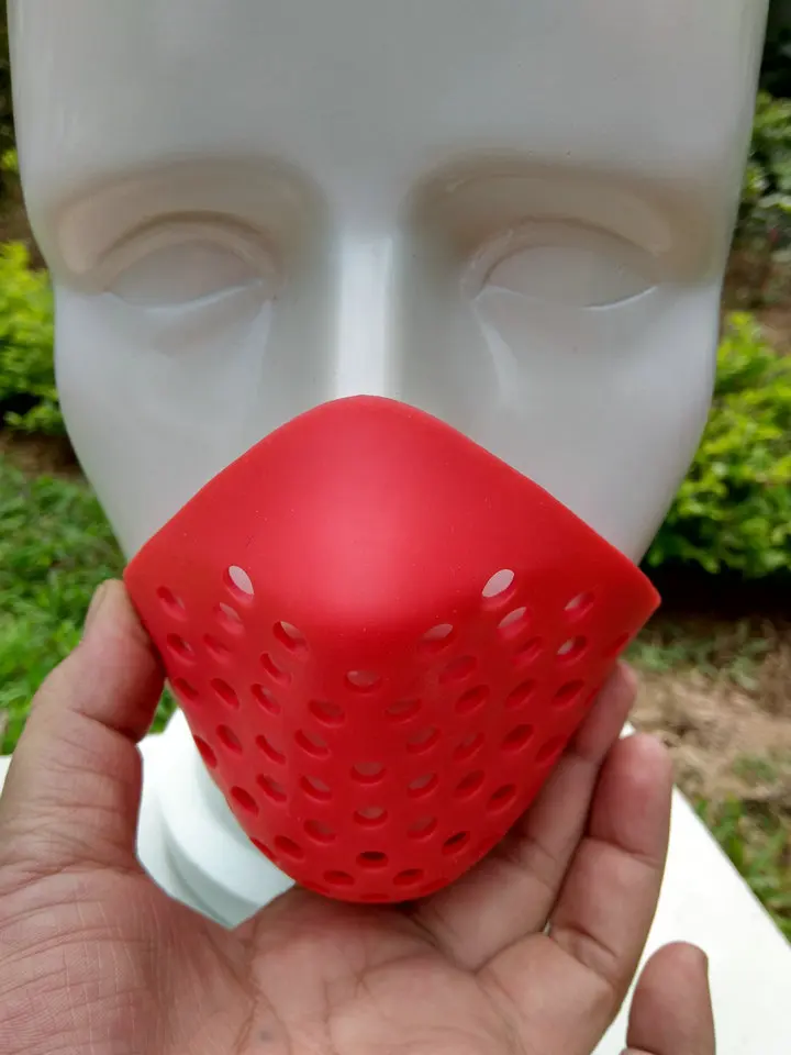 one size cosplay black&red Mini Soft Non-Toxic Rubber Spiderman Faceshell props