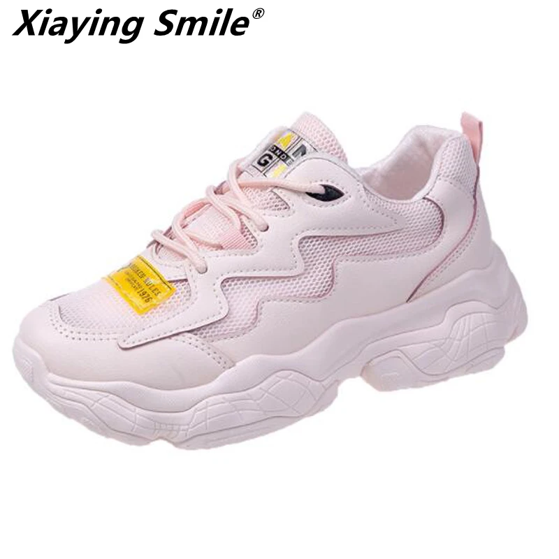 Женские кроссовки для бега Xiaying Smile легкие на шнурках занятий спортом открытом