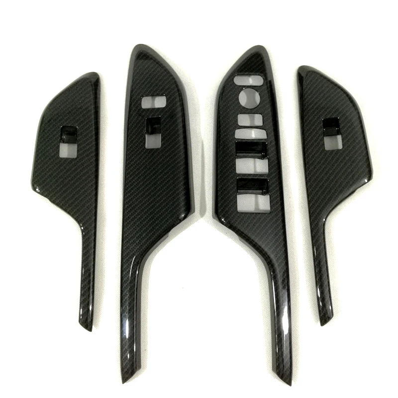 Углеродное волокно черные аксессуары для интерьера ABS Decroation крышка планки для Honda Civic 10th RHD
