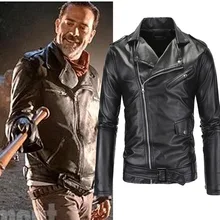 Фильм Ходячие мертвецы Negan кожаная куртка мужская повседневная куртка XL-XXXL