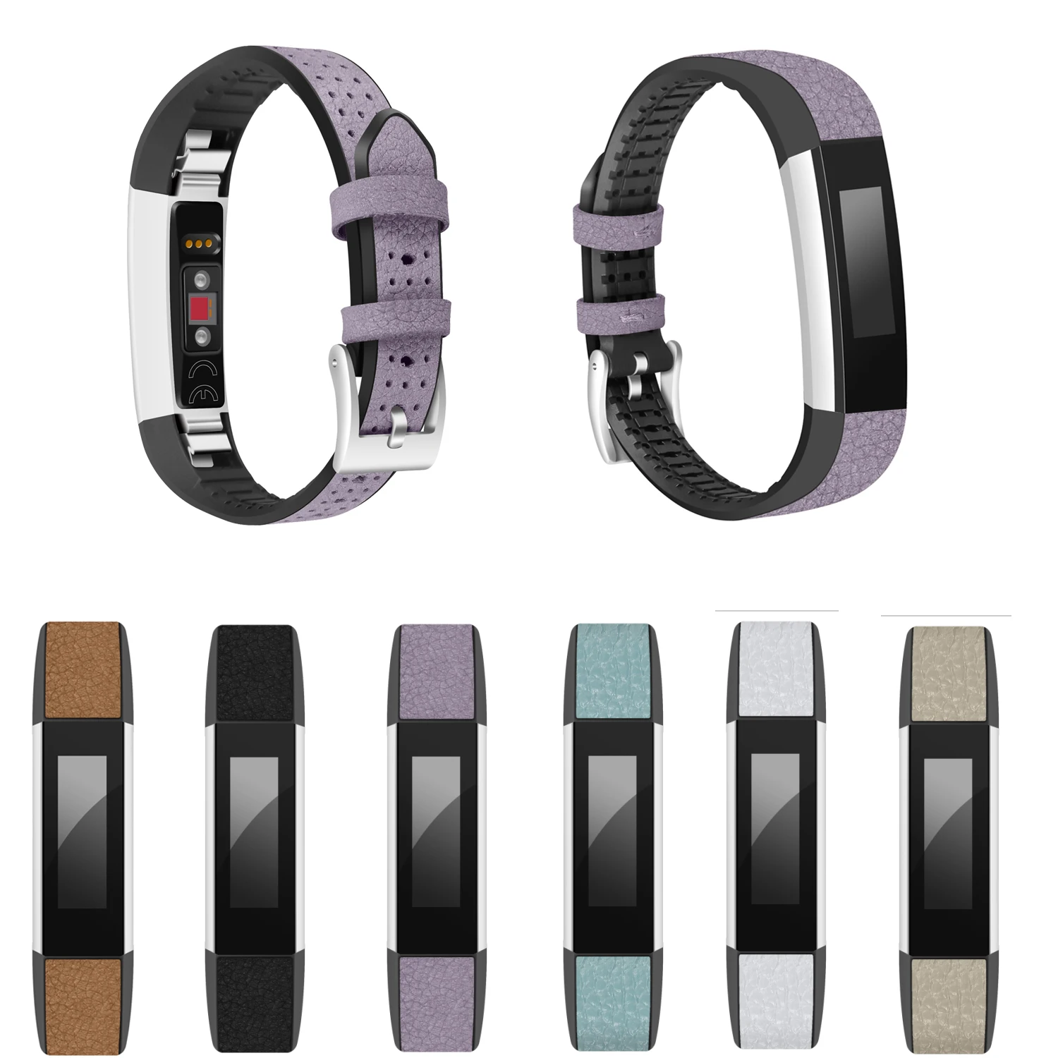 Oulucci 6 цветов кожа+ ТПУ ремешок для часов Браслет Для Fitbit Alta/Alta HR сменный браслет наручных часов высокого качества ремешок для часов