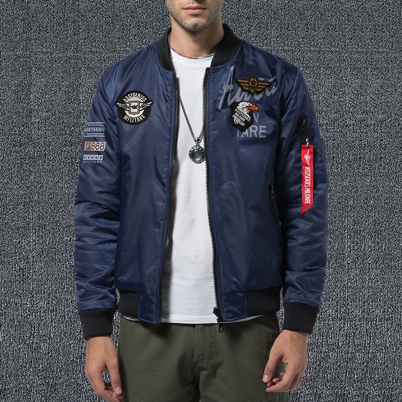 Большой размер 5XL 6XL мужской бомбер военная куртка пилот осень мужская вышитая бейсбольная куртка Двусторонняя Yokosuka пальто, GA371