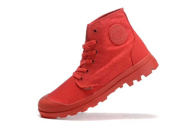 Palladium De Tobillo Casual Zapatos Rojo Moda Pampa 1 Clásico Motocicleta Botas Lona La Vaquero Ix7YrIqw