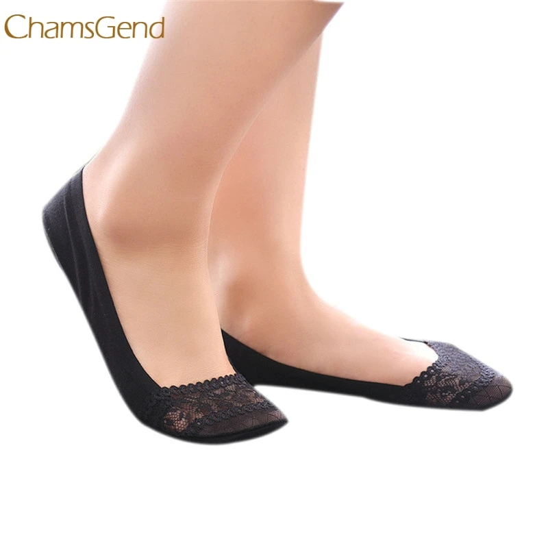 

Ultrathin Transparent Lace Elastic Short Socks Shallow Mouth Stealth Socks 2018 Fashion 252510