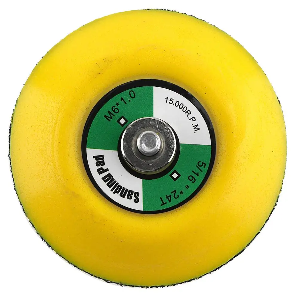 2pcs/lot 3 Inch Professional 12000RPM Dual Action Random Orbital Sanding Pad with Hairy & Smooth Surface for Pneumatic Sanders