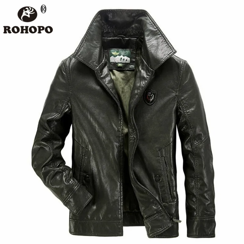Leather Casual Jacket Men Autumn Summer Male Leather PU Outwear Winter Leisure Jackets Classical Design Korean Vintage COAT