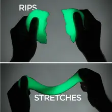 3pcs Educational Luminous Shining Bright In Night Dark Bouncing Silly Putty Handgum Kids Fun Toys with Box Magnet Plasticine