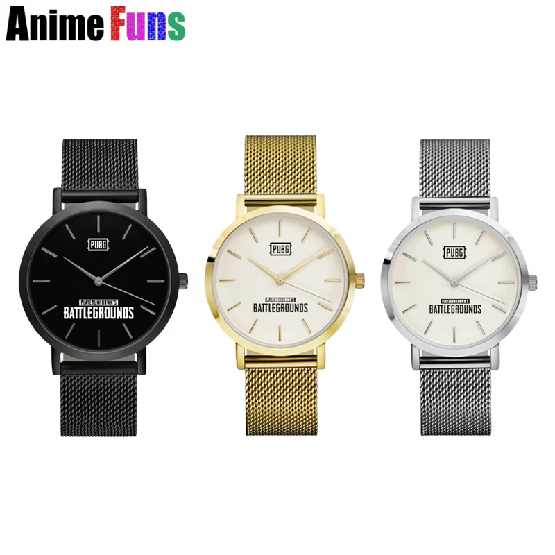  Game PLAYERUNKNOWN'S BATTLEGROUNDS Watch for women man PUBG Logo Wrist Watch Fashion Luxury Casual 