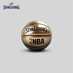 Оригинальный SPALDING детский подарок Золотое зеркало играть ПУ баскетбол дети № 1 мяч 66-996Y