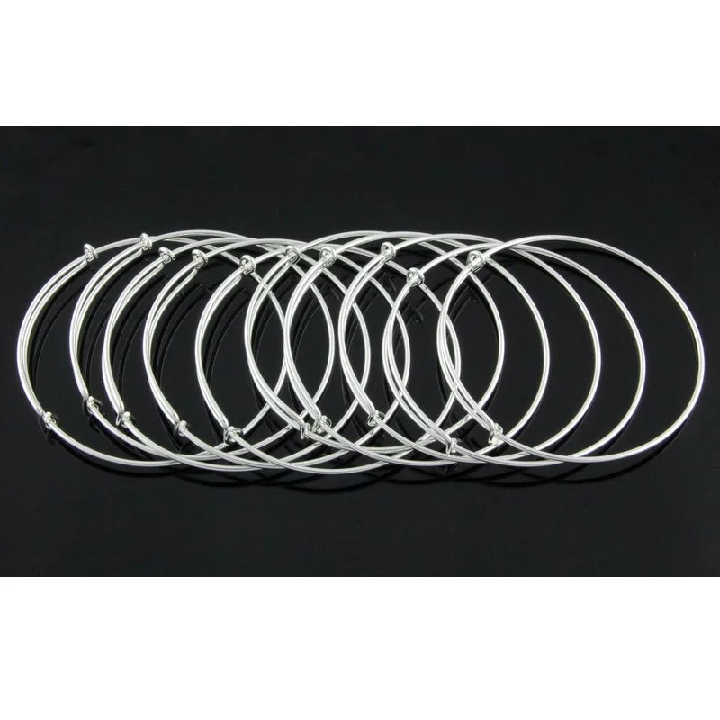 Wholesale Fashion 10 Pcs/ Lot Silver &amp Gold Rhodium Plated Charm Bracelets Bangles Jewelry Findings DIY PP25 | Украшения и