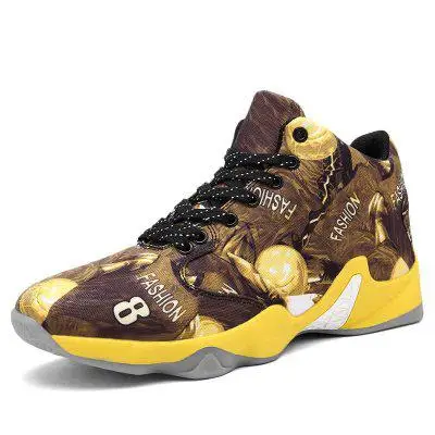 Zuoxiangru/Новые дышащие мужские баскетбольные кроссовки со шнуровкой; мужские кроссовки на плоской подошве; прогулочная обувь; удобная обувь - Цвет: 1