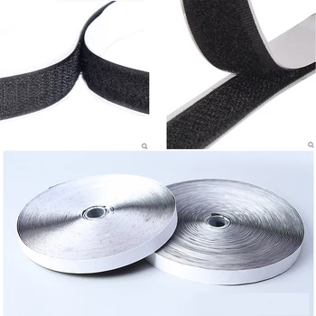 

3/4"(20mm) Black Sticky Self Adhesive Magic Adhesive Fastener Tape Hook & Loop For garment 27Yards(2500cm) /set velcros