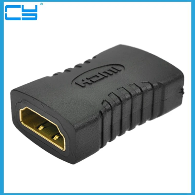 Высококачественный черный удлинитель HDMI мама кабель адаптер с конвертером
