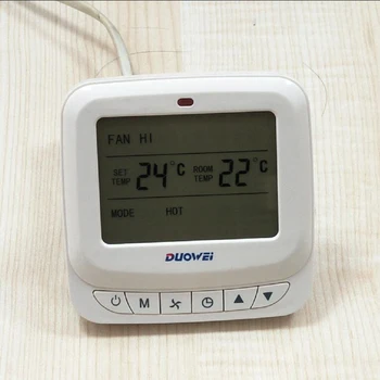 

Free Shipping High Quality Room Temperature LCD Screen Digital FCU Thermostat For Air Conditioner