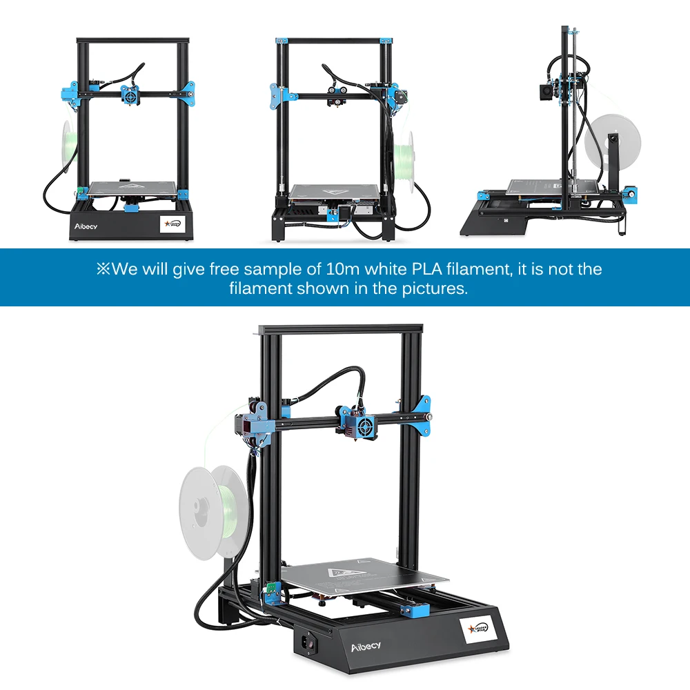 M18 Pro настольный 3d принтер, Набор для творчества, 300*300*400 мм, размер печати, автоматическое вспомогательное выравнивание, печать, печать, экран 3,5 дюйма