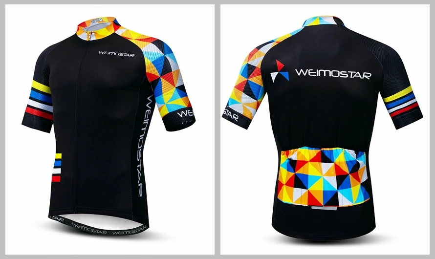 2020 Weimostar Cycling Jersey mens mtb Jerseys road Bike bicycle shirts Short Sleeve Ropa Ciclismo maillot Racing tops Black red