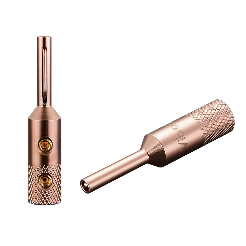 

Viborg VB401 Pure Copper Audio Jack Banana Plug Connector Terminal Connectors Speaker Plugs Hifi 4Pcs/pack