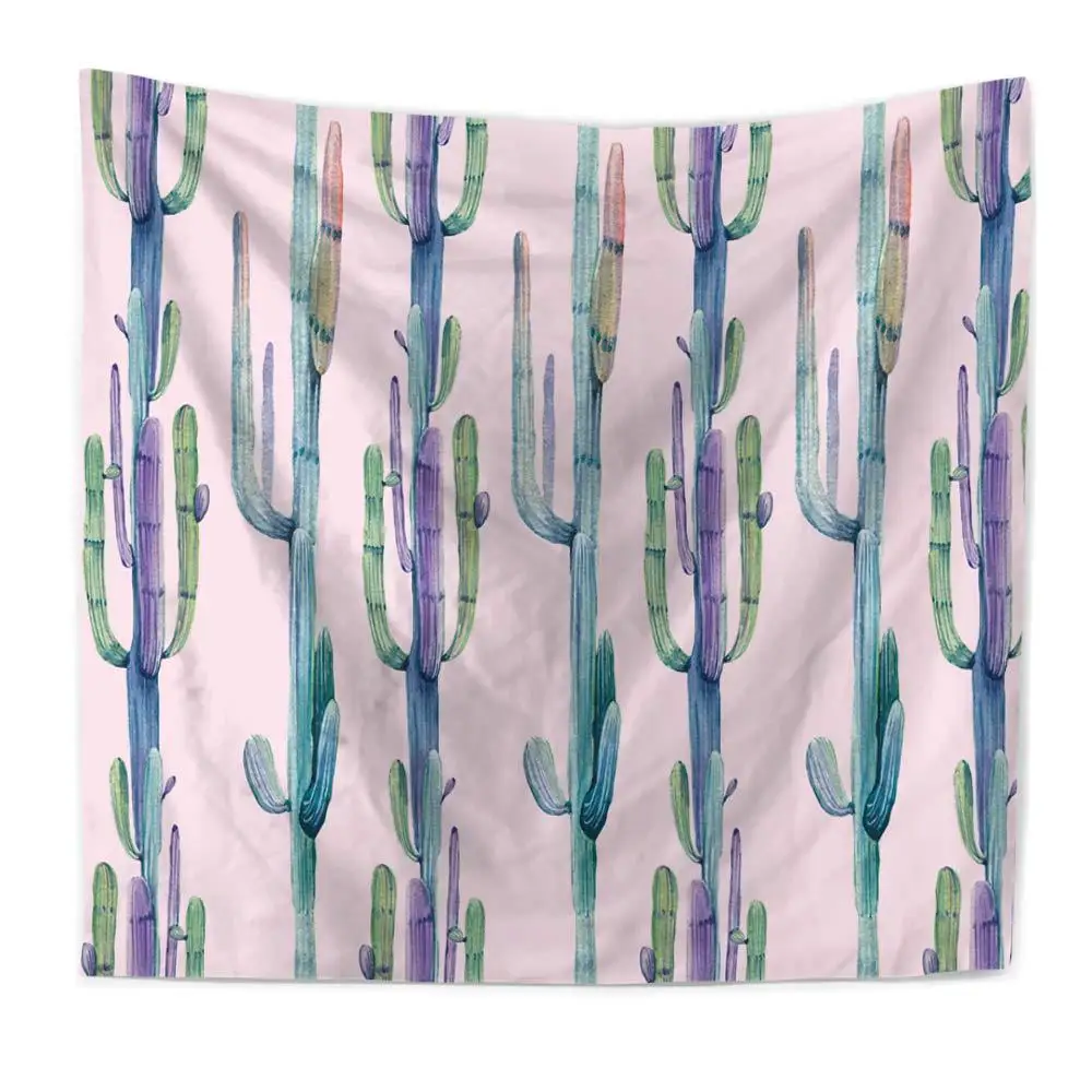 Растение кактус окно гобелен макраме настенный пляжное полотенце одеяло для сидения мексиканское украшение дома Бохо колледж общежития Декор - Цвет: Cactus Printing 05