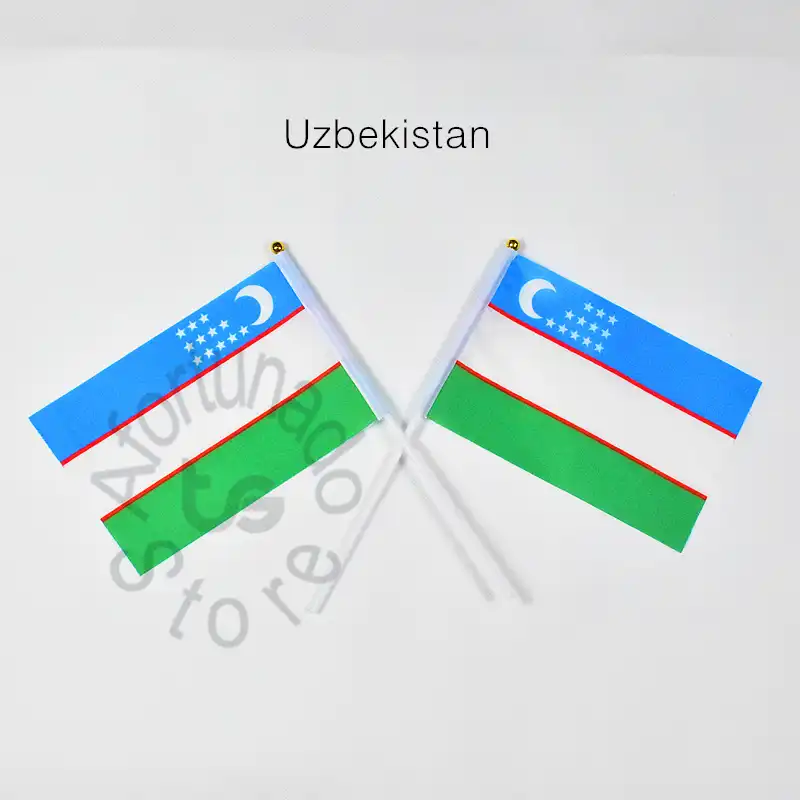 Uz Usbekistan 14 21cm Flagge Banner Freies Verschiffen Hand Winken Nationalen Flag Home Dekoration Flagge Banner Aliexpress