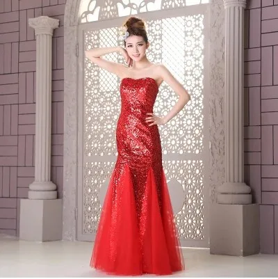 2015-Evening-Dress-Women-Lace-Slim-Fish-Tail-Formal-Dress-Sexy-Long-Design-Red-Evening-Dress