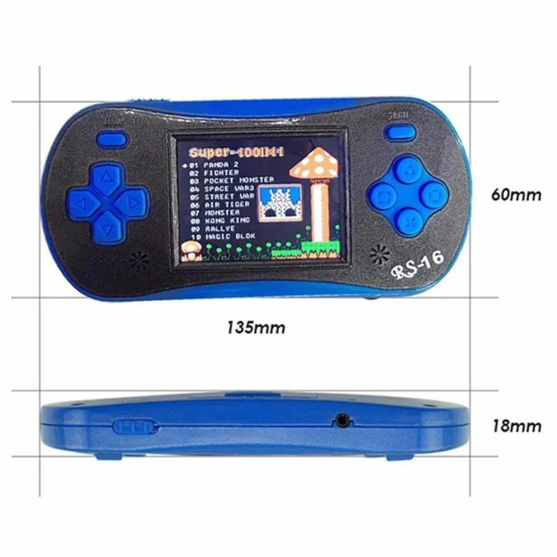 RS-16 gamepads 2.5 Inch 8 Bit Game Console LCD Screen Color Display 260 Classic Games Portable Children's Handheld Game Player3