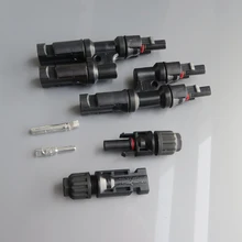 1 Pair MC4 connect male + female and 1 pair MC4 T branch connector