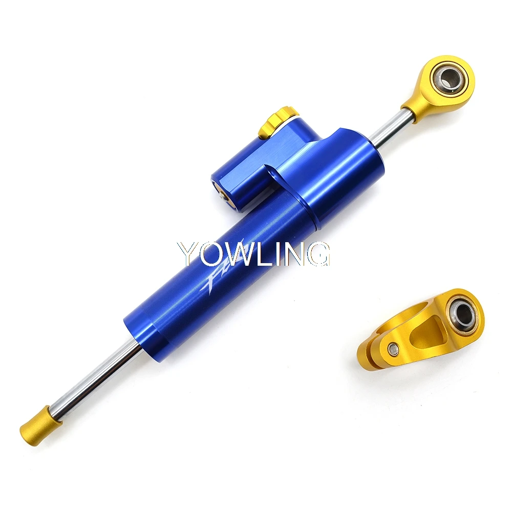 For YAMAHA FZ6 FAZER FZ6R 2009- Motorcycle Accessories Damper Steering StabilizerLinear Reversed Safety Control FZ6S/FZ6N - Цвет: gold blue with box