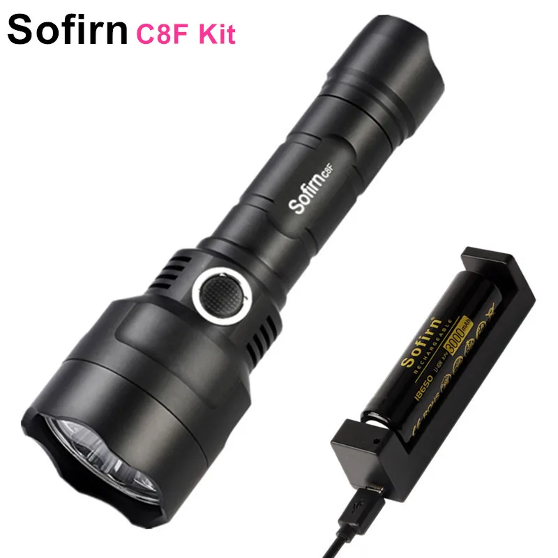 

Sofirn New C8F Kit Powerful LED Flashlight 3*Cree XPL18650 Portable Torch light Tactical Lamp 2580LM Lanterna 4 Light Groups