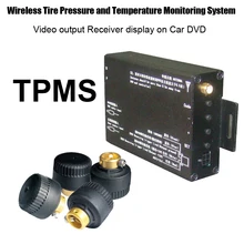 Беспроводной давление в шинах monitorring системы с внешним датчиком с видео выход на GPS DVD для безопасности движения