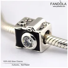 Подлинная Подвеска из стерлингового серебра 925 пробы сентиментальные снимки хрустальные бусины для изготовления ювелирных изделий подходят оригинальные Подвески Браслет kralen