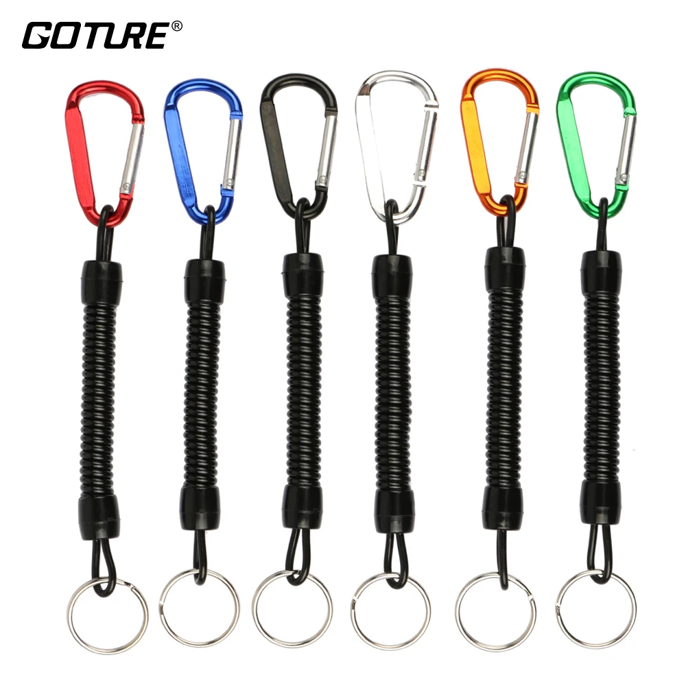 New Fishing Lanyard Ropes Retractable 25MM Key Ring D+5 Type Flat
