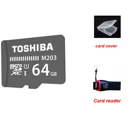 Toshiba карты памяти 16 г/32 г/64 г/128 г SDHC SDXC U1 карты памяти(micro SD) Class 10 Флэш-карта памяти MicroSD для смартфонов/планшетов/Камера - Емкость: 64GB Add Cover
