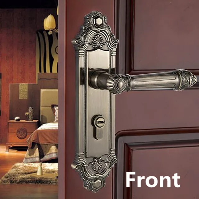 American Retro Interior Mechanical Door Lock Green Bronze Antique American Retro Interior Mechanical Door Lock Green Bronze Antique Brass Kitchen Bathroom Toilet Solid Wood Door - American Retro Interior Mechanical Door Lock Green Bronze Antique