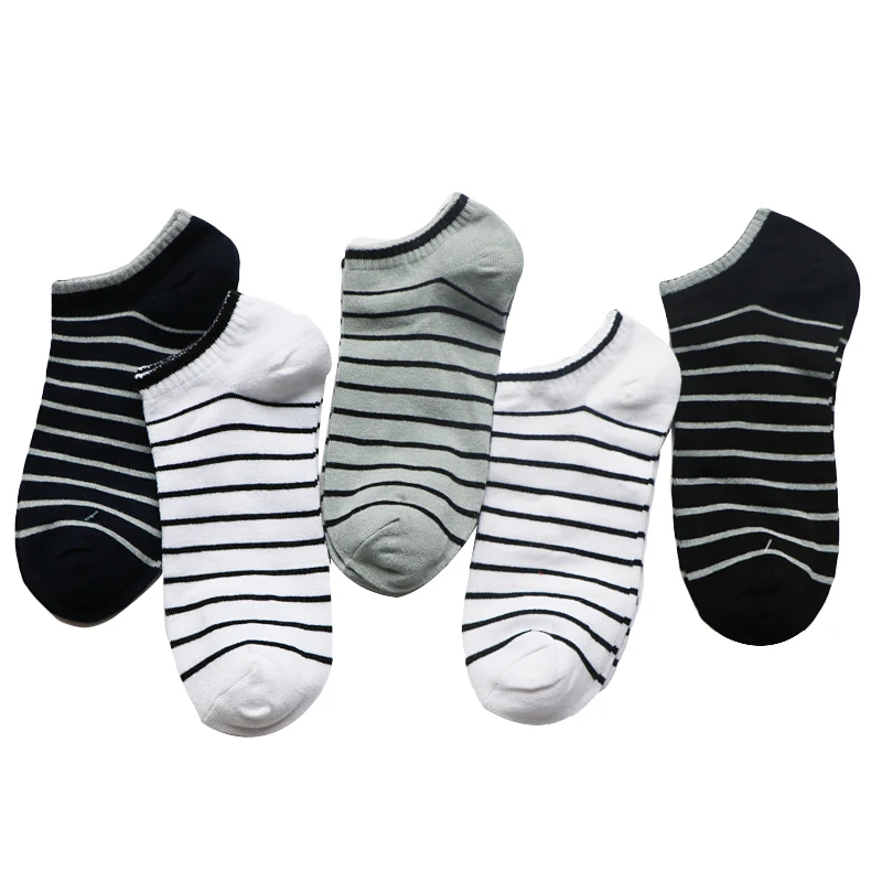 3Pairs Summer Men Sock 3pair Male Summer Light Socks Stripe Cotton