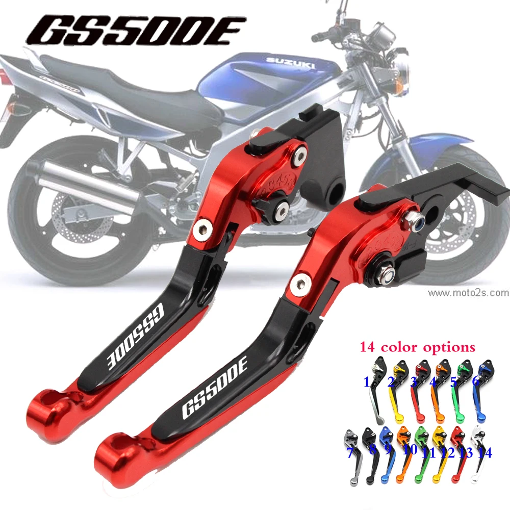 

For SUZUKI GS500 GS500E GS500 E 1995-1999 Motorcycle Folding Extendable Brake Clutch Levers 14 Colors