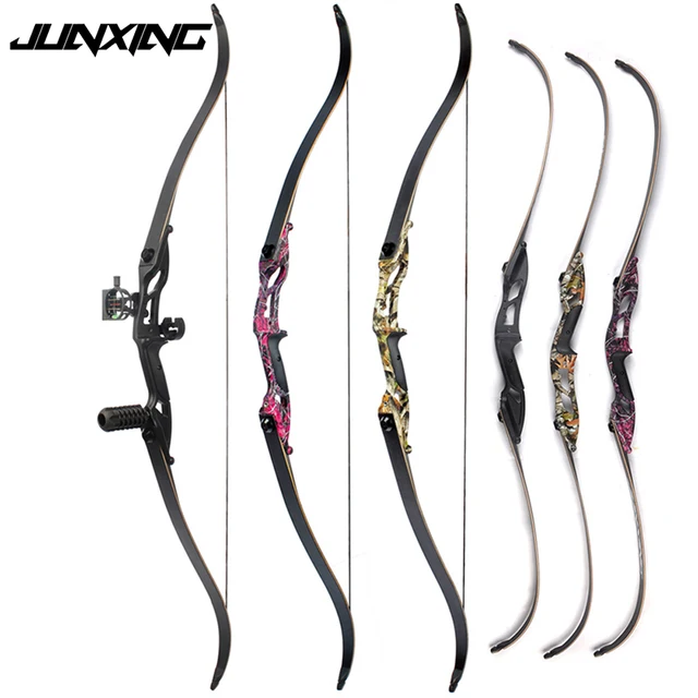  US $81.76 Color 50lbs Recurve American Hunting Archery with Inches Metal Riser Trandition